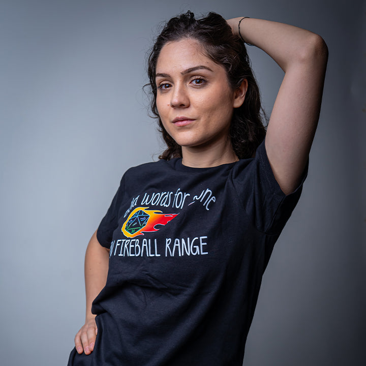 D&D T-Shirt, In Fireball Range, Light Cotton, Unisex