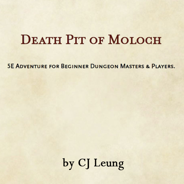 Death Pit of Moloch, Aventura D&D