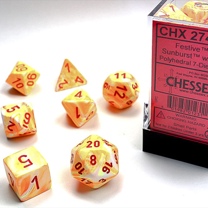 7 Zaruri Chessex, Sunburst Festiv/Roșu