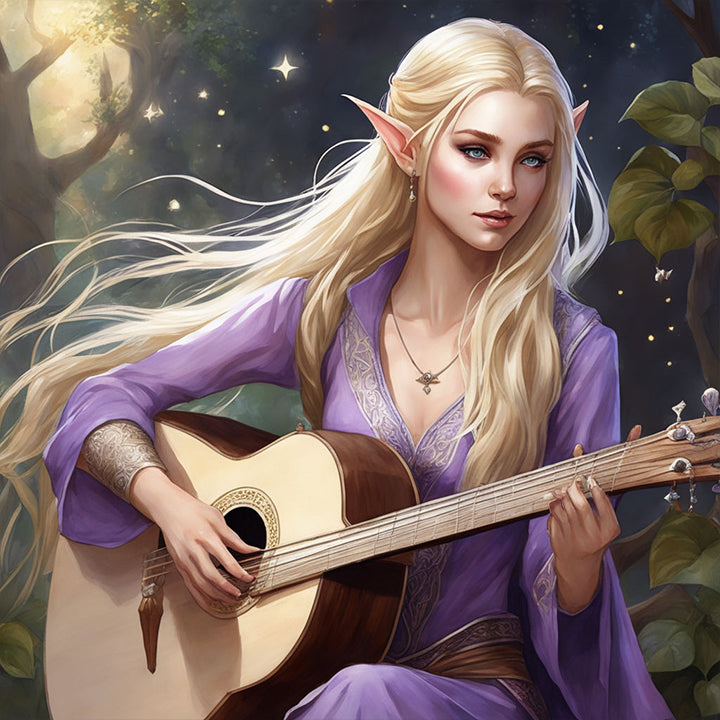 Half-Elf Bard - Character Sheets