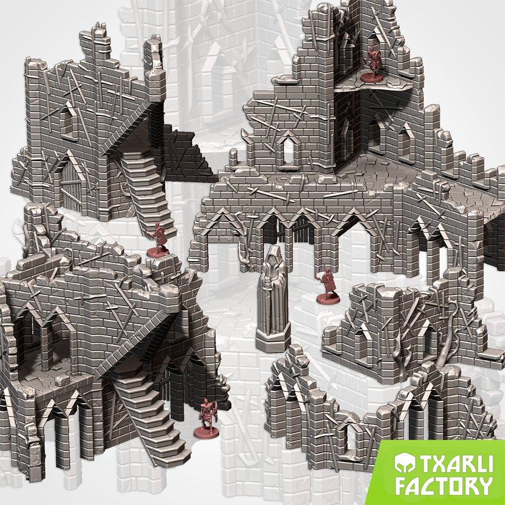 Fortăreața Blestemată, TerenMmodular pentru Warhammer/D&D, Pachet Guildmaster