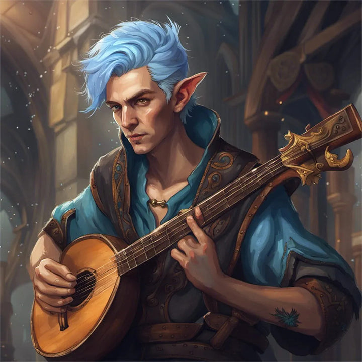 Half-Elf Bard - Character Sheets