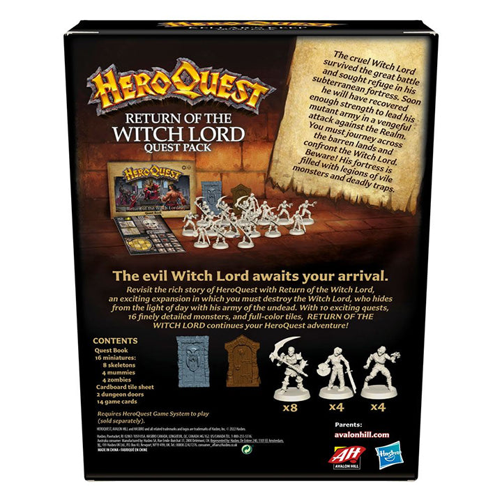 Hero Quest: Întoarcerea Lordului Vrăjitor, Pachet de Misiuni