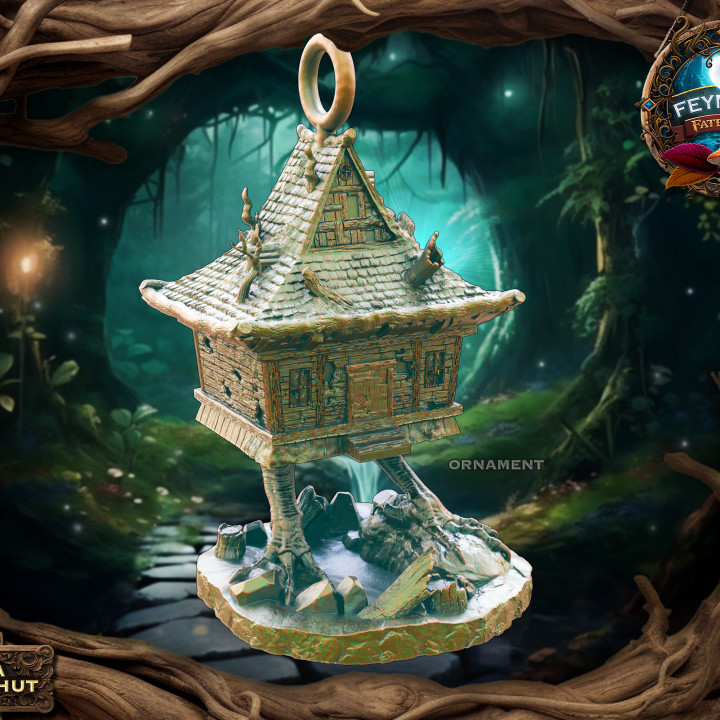 Cabana lui Baba Yaga - Ornament, Breloc