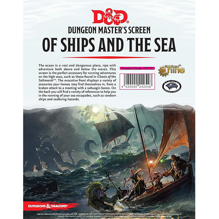 D&D, Of Ships & The Sea : DM Screen - EN