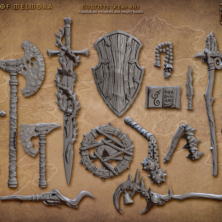 Modular Weapons & Hands Set, Rodburg Cultists of Melmora