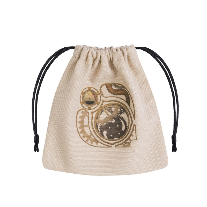 Geantă de zaruri Steampunk bej și multicolor