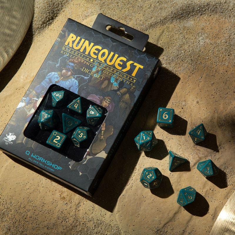 RuneQuest Turquoise & Gold, Set de Zaruri