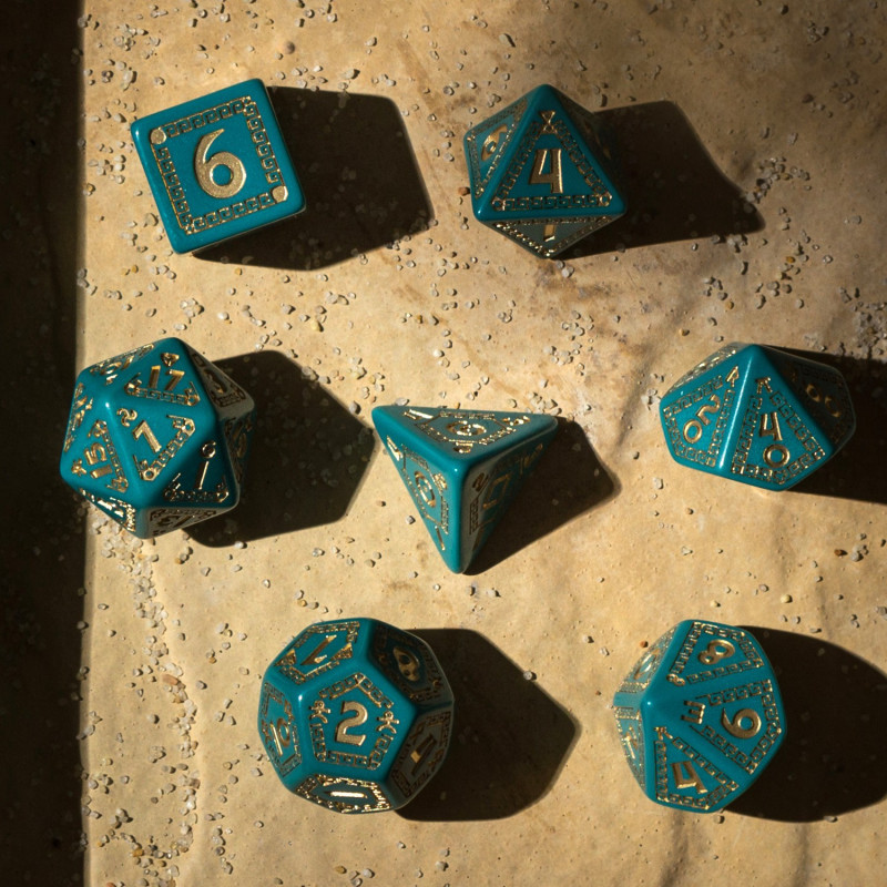 RuneQuest Turquoise & Gold, Set de Zaruri