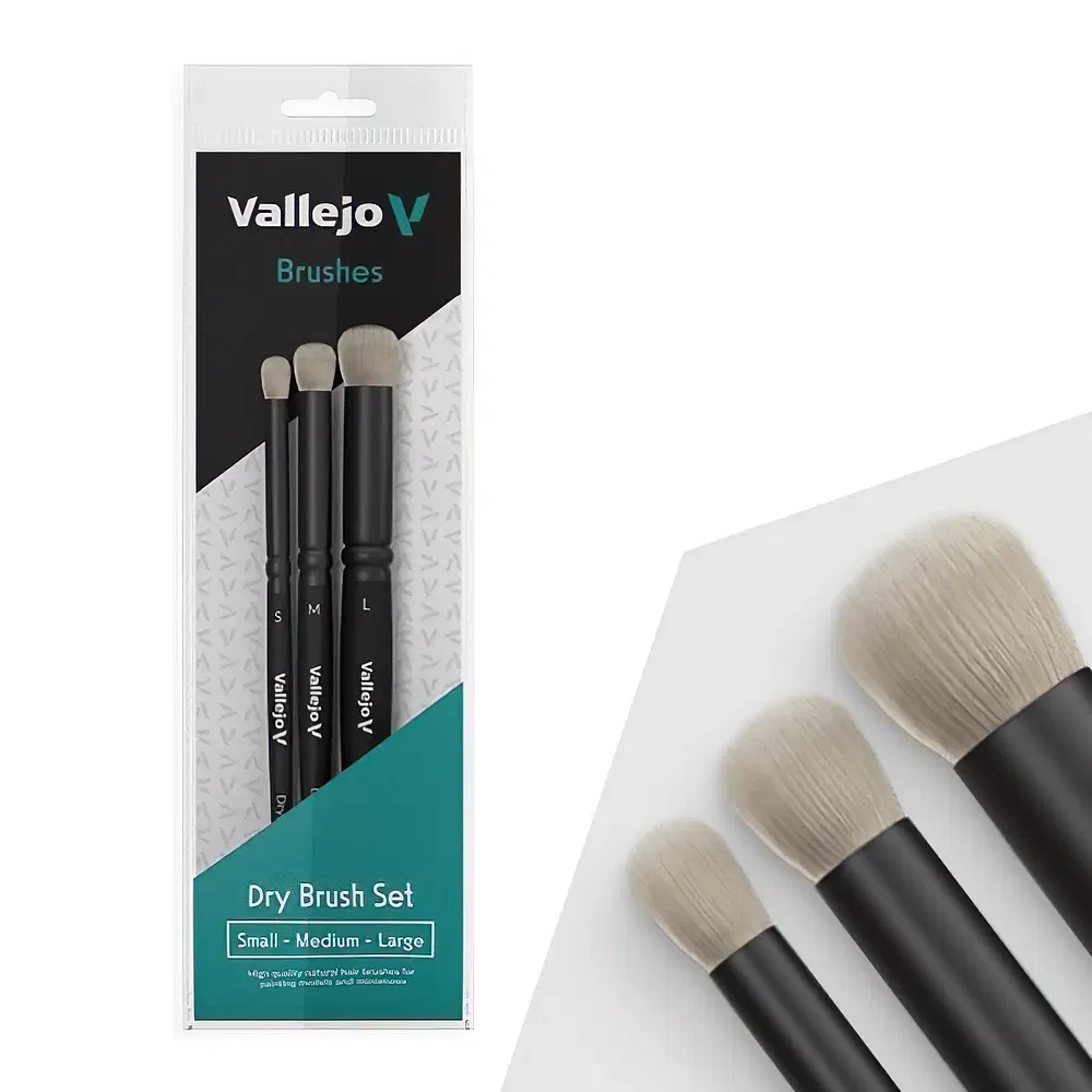Vallejo, Set Pensule de Drybrush