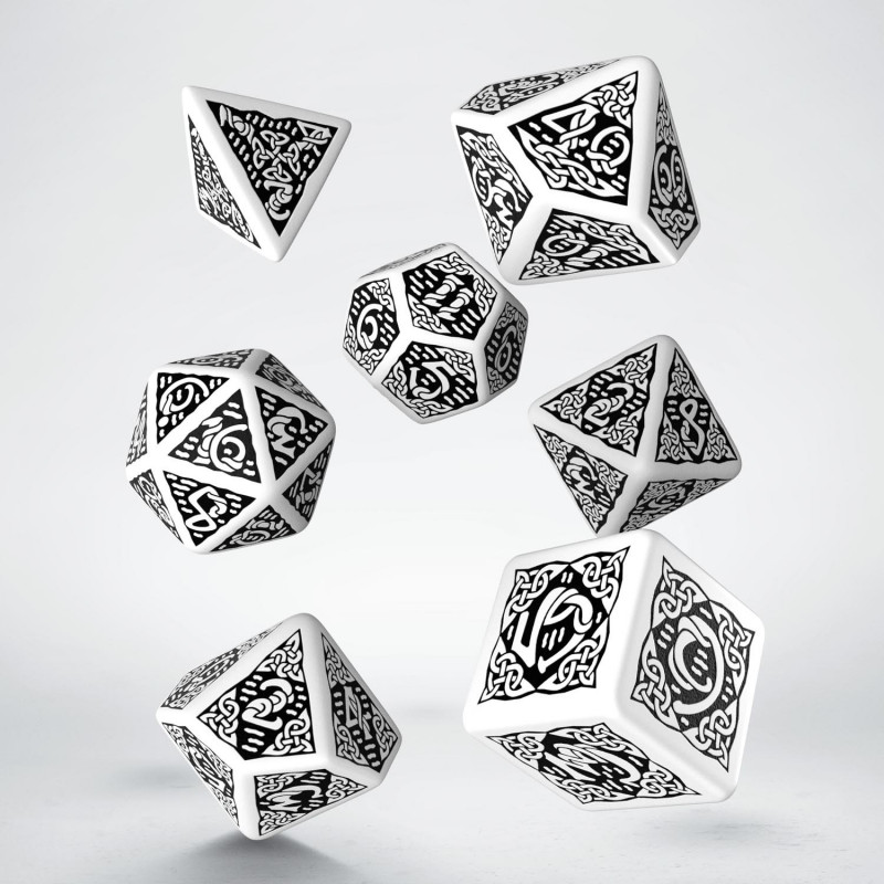 Celtic Revised Dice Set: Black & White