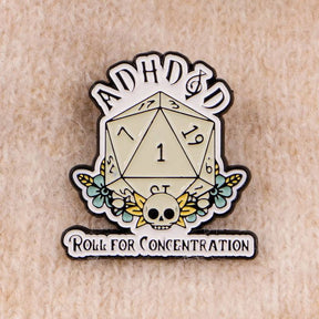 ADHD&D: Roll For Concentration, Pin