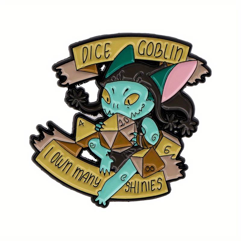Dice Goblin, TTRPG Meme, Pin