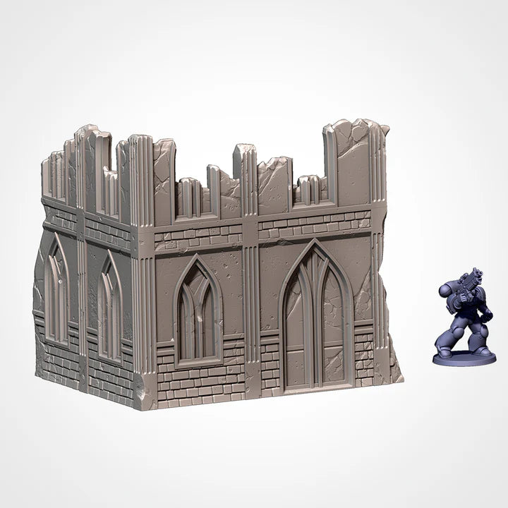 2-Story Corner, City Classic Ruins, Warhammer Terrain
