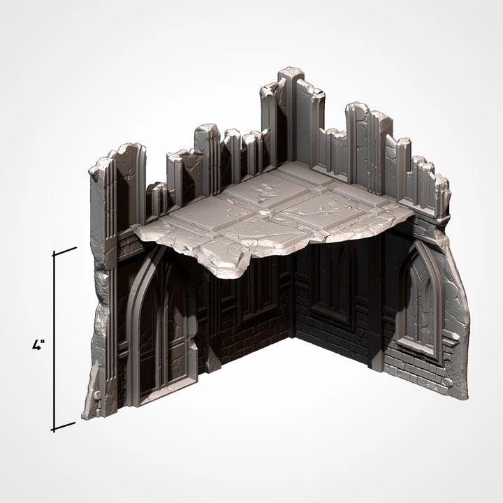 2-Story Corner, City Classic Ruins, Warhammer Terrain
