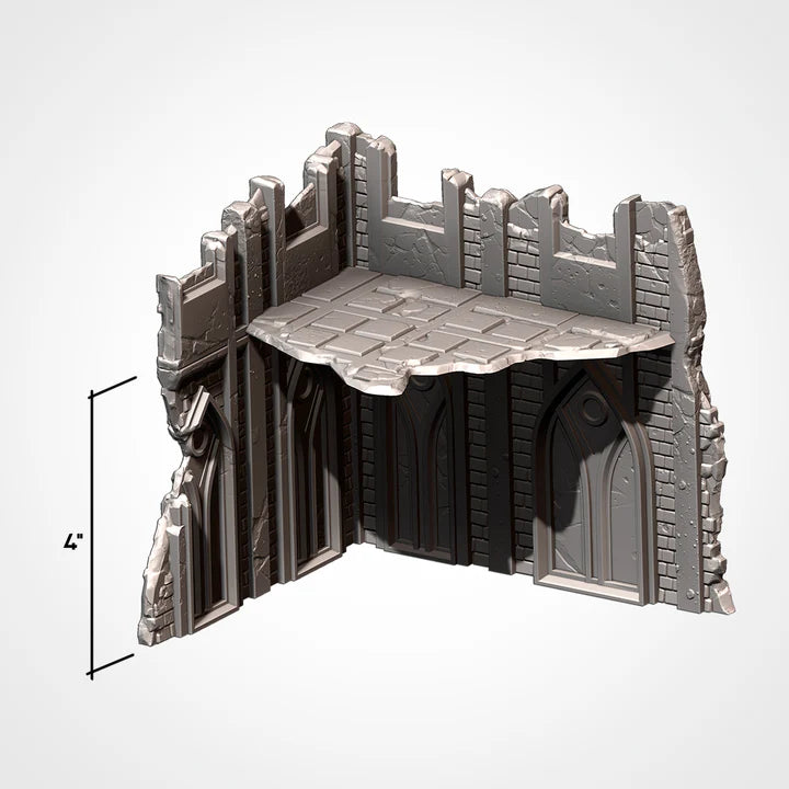 2-Story Corner 3, City Classic Ruins, Warhammer Terrain