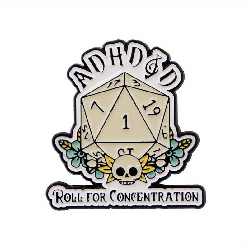 ADHD&D: Roll For Concentration, Pin