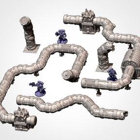 Modular Pipes Pack, Sci-Fi Terrain Bundle