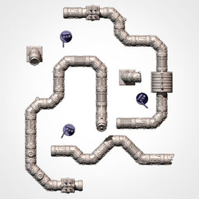 Modular Pipes Pack, Sci-Fi Terrain Bundle
