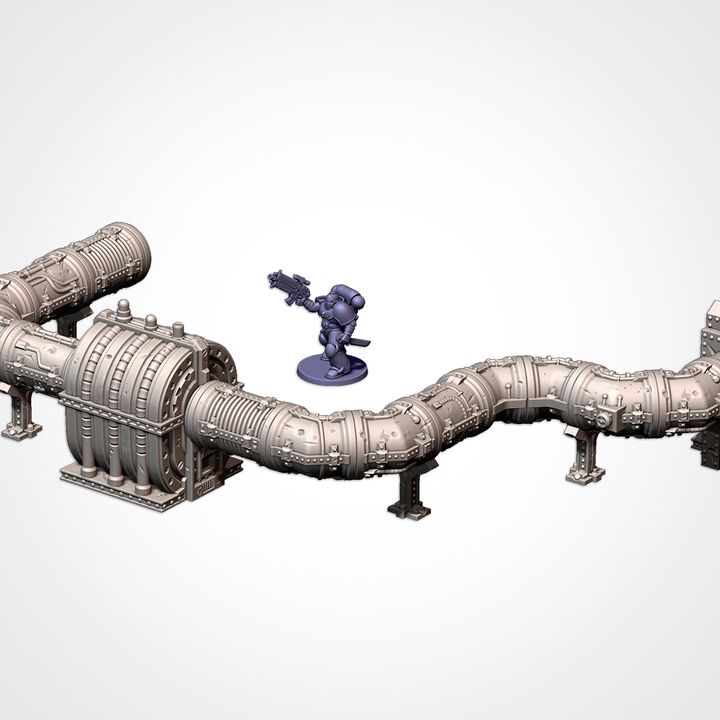 Modular Pipes Pack, Sci-Fi Terrain Bundle