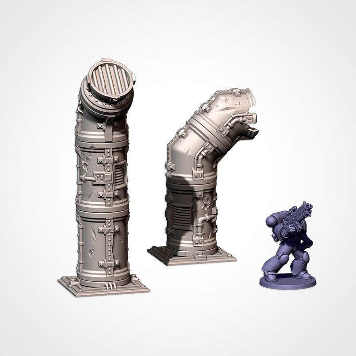 Modular Pipes Pack, Sci-Fi Terrain Bundle