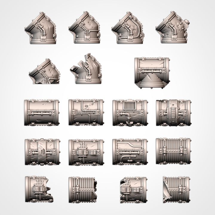 Modular Pipes Pack, Sci-Fi Terrain Bundle