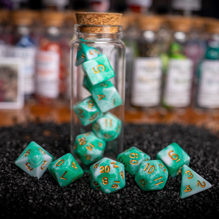 Jade, Elemental Series, Dice Set