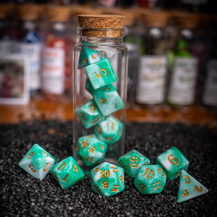 Jade, Elemental Series, Dice Set