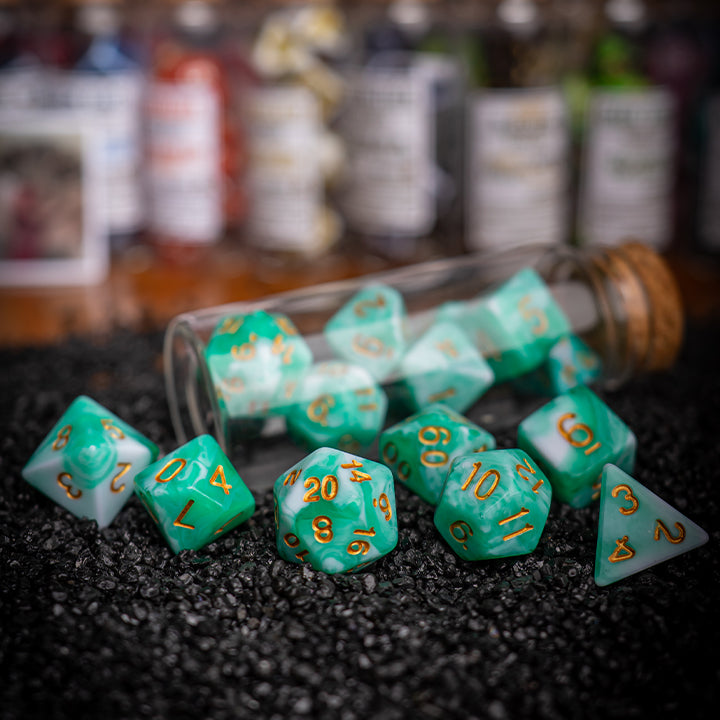 Jade, Elemental Series, Dice Set
