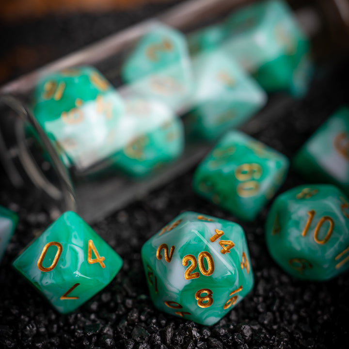 Jade, Elemental Series, Dice Set