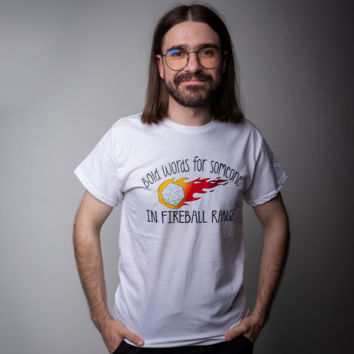 D&D T-Shirt, In Fireball Range, Light Cotton, Unisex