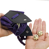 Fatebearer, Handmade Dice Pouch, Natural Leather