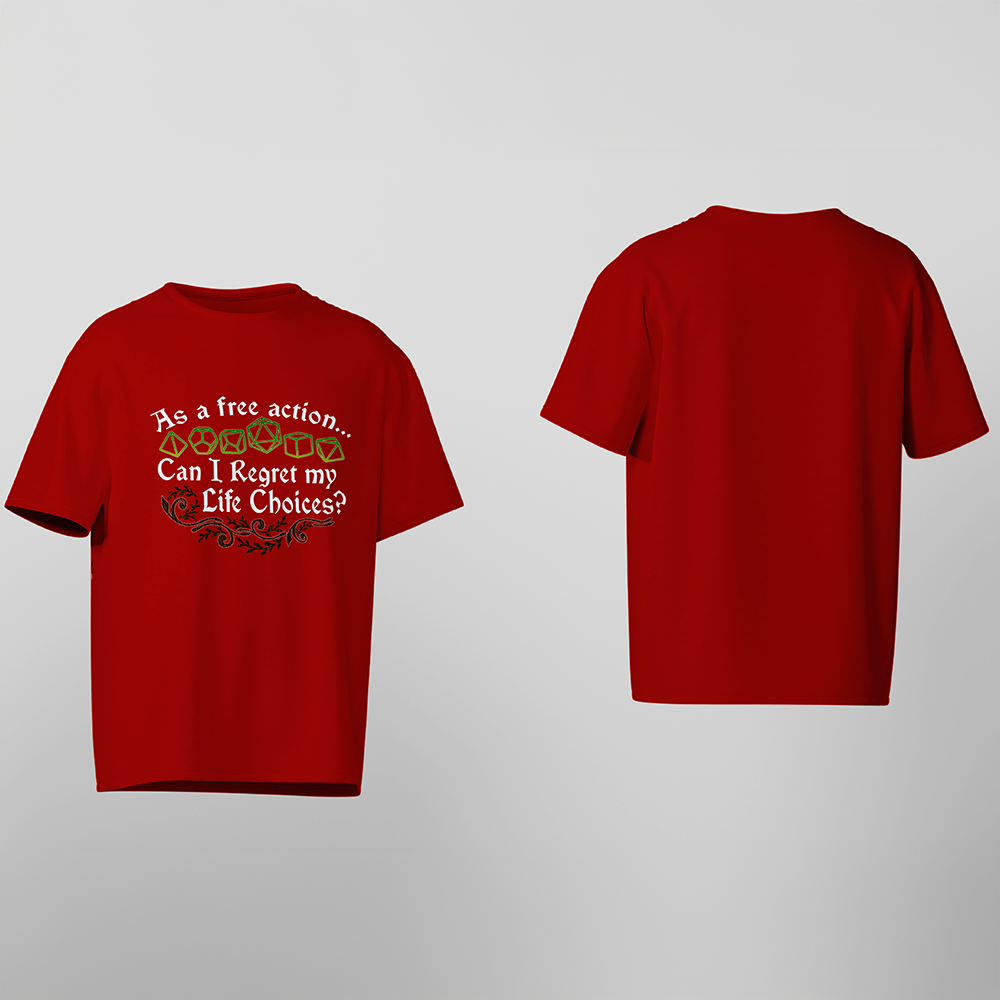 D&D T-Shirt, Bonus Action, Light Cotton, Unisex