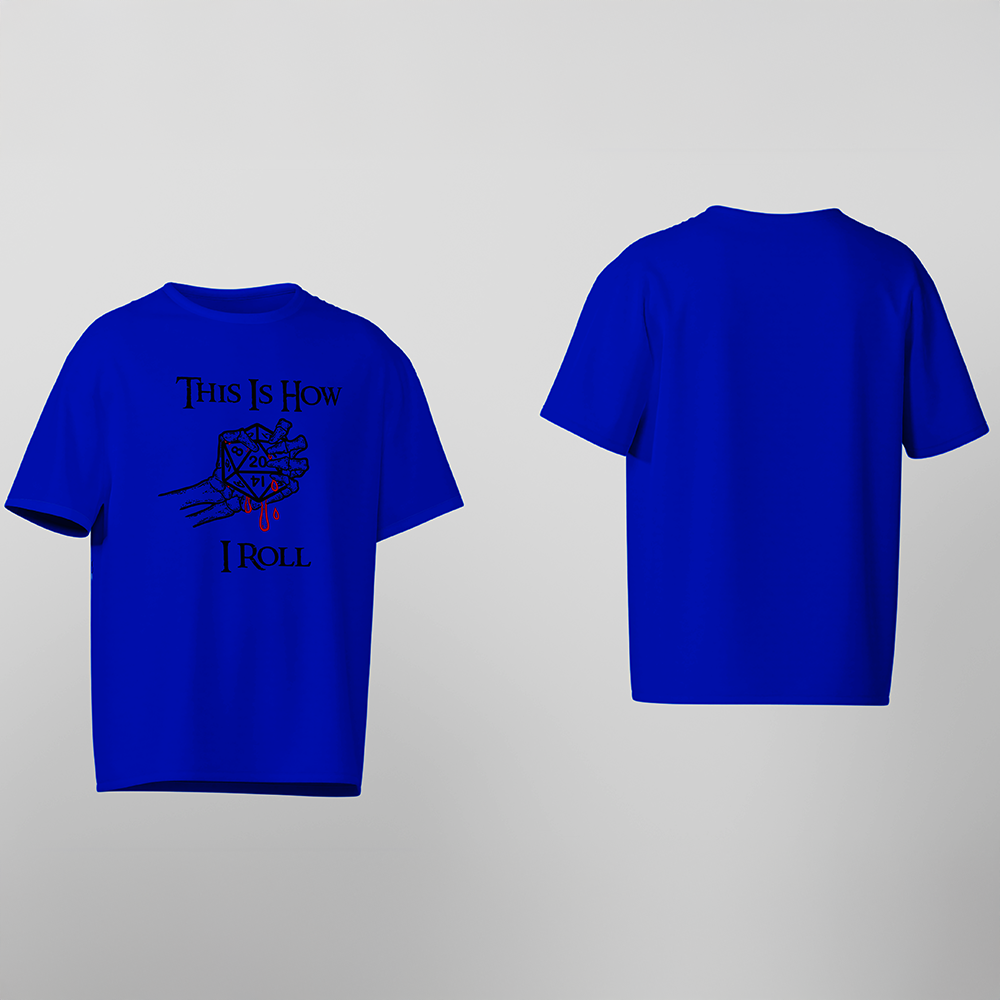 D&D T-Shirt, How I Roll, Light Cotton, Unisex