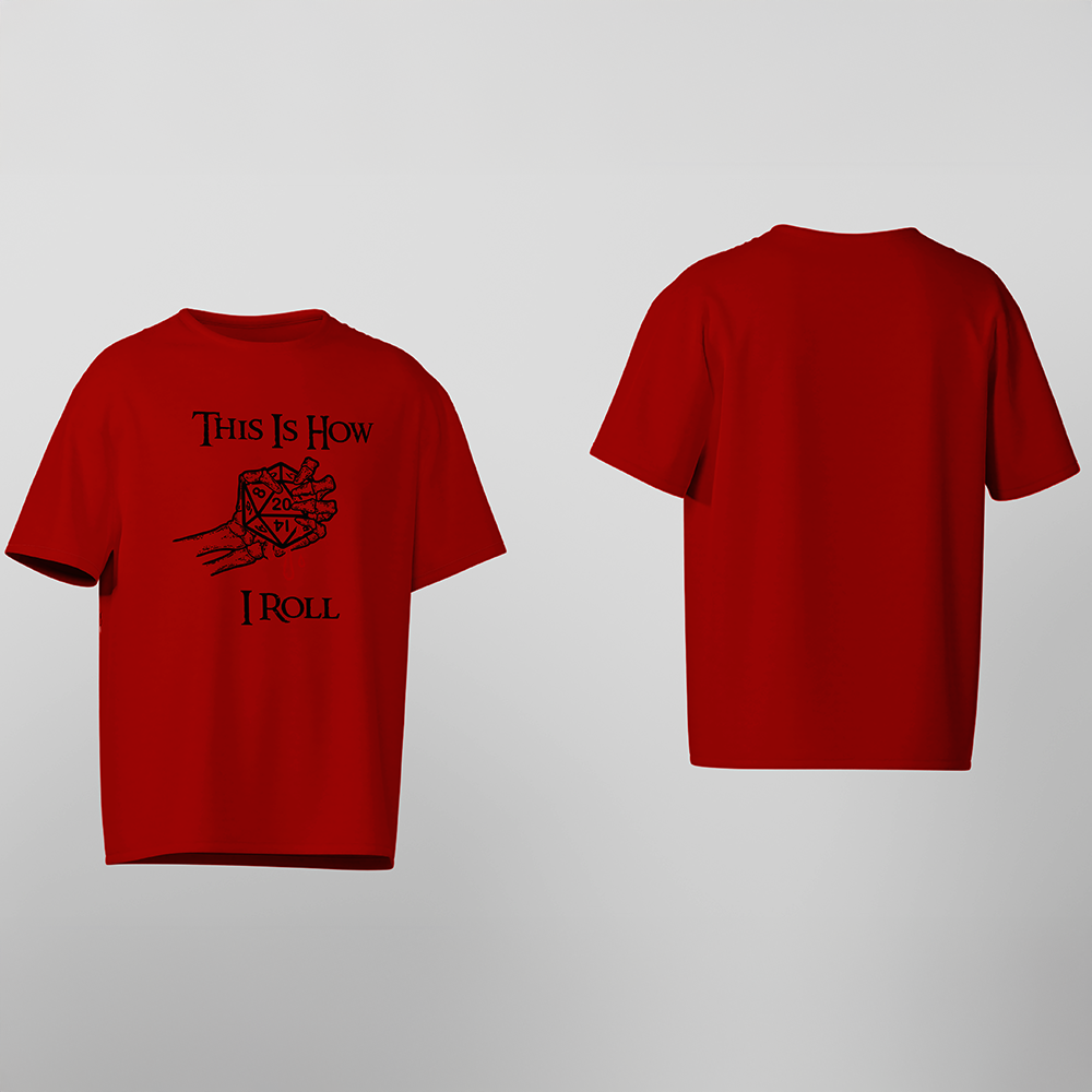 D&D T-Shirt, How I Roll, Light Cotton, Unisex