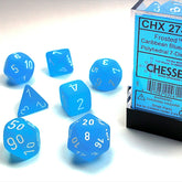 7 Zaruri Chessex, Albastru Caraibe înghețat/Alb