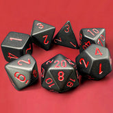 Set 7 Zaruri Chessex, Opaque Black/Red