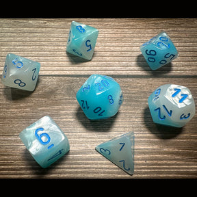 7 Zaruri Chessex, Gemini Pearl Turquoise-White/Blue