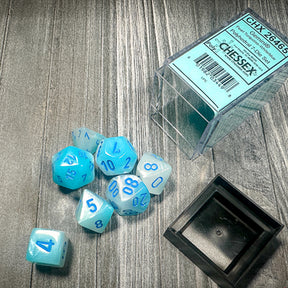 7 Zaruri Chessex, Gemini Pearl Turquoise-White/Blue