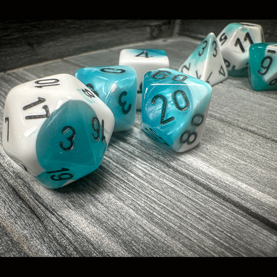 7 Zaruri Chessex ~ Gemeni Teal-Alb/Negru