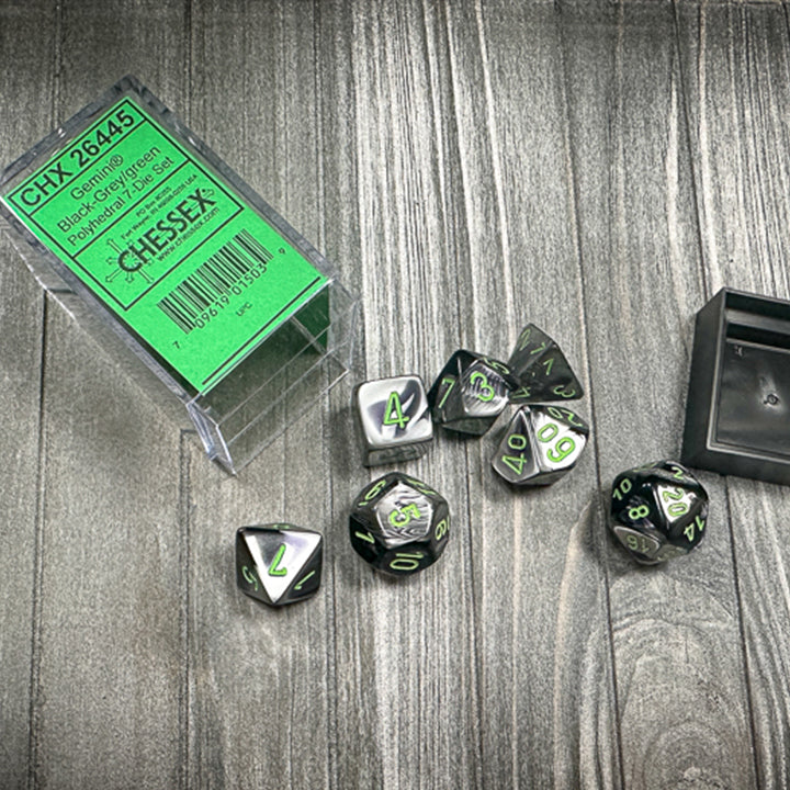 7 Zaruri Chessex, Gemini Black-Grey/Green