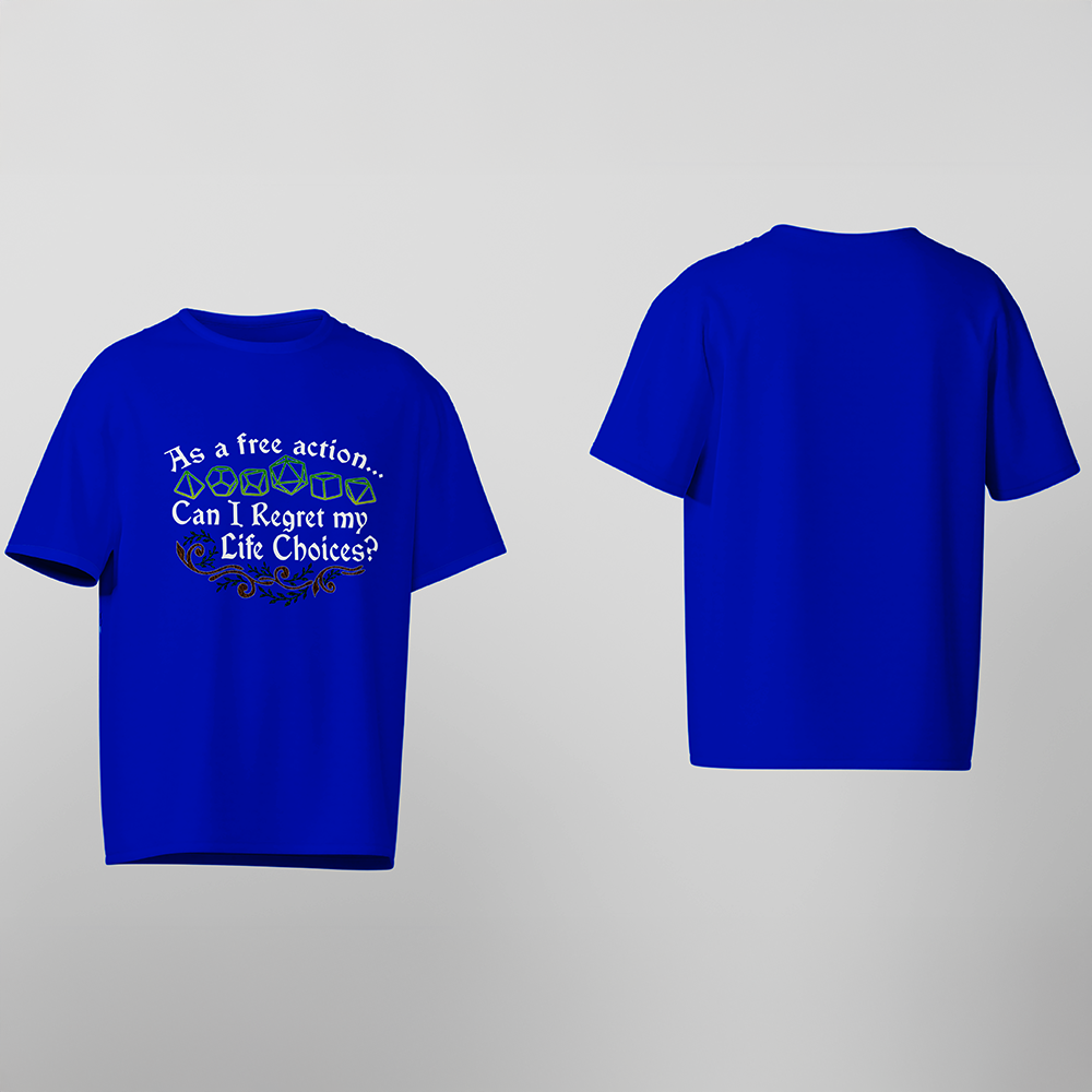 D&D T-Shirt, Bonus Action, Light Cotton, Unisex