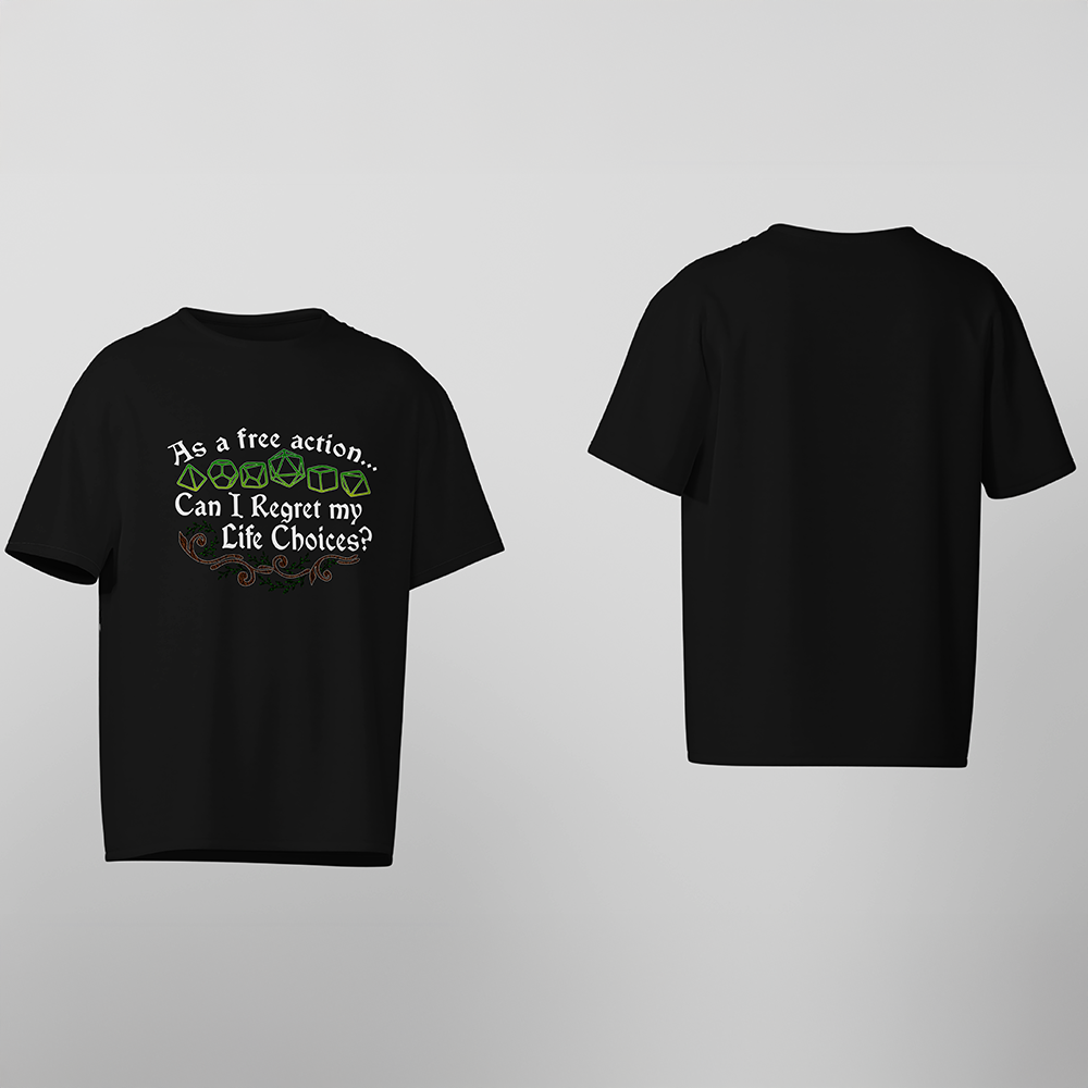 D&D T-Shirt, Bonus Action, Light Cotton, Unisex