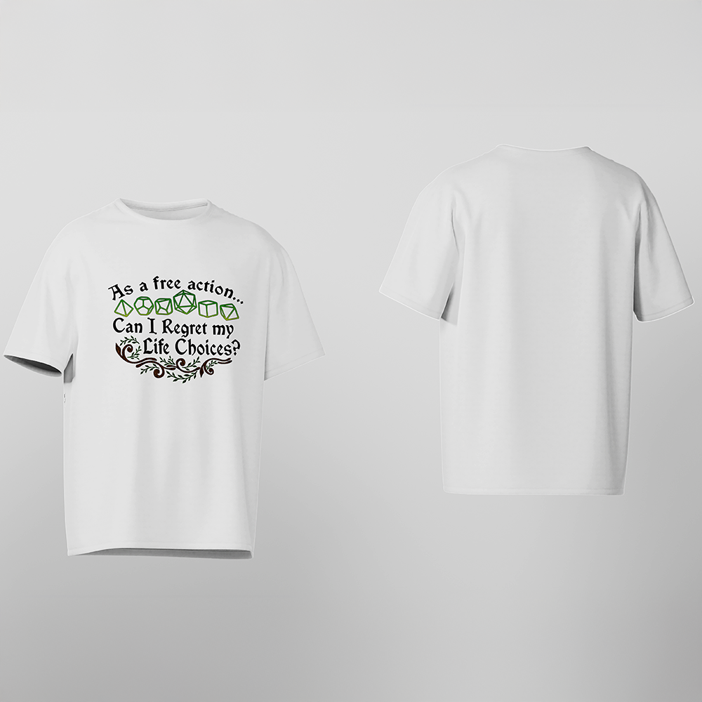 D&D T-Shirt, Bonus Action, Light Cotton, Unisex