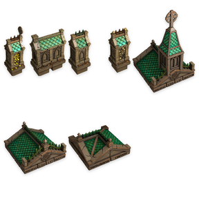 Crypts & Tombs Kit, Haunted Graveyard, Mausoleum