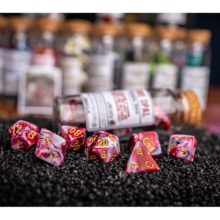 Fire Opal, Elemental Series, Dice Set