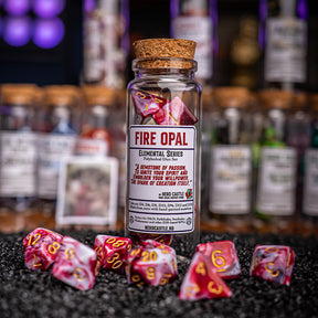 Fire Opal, Elemental Series, Dice Set