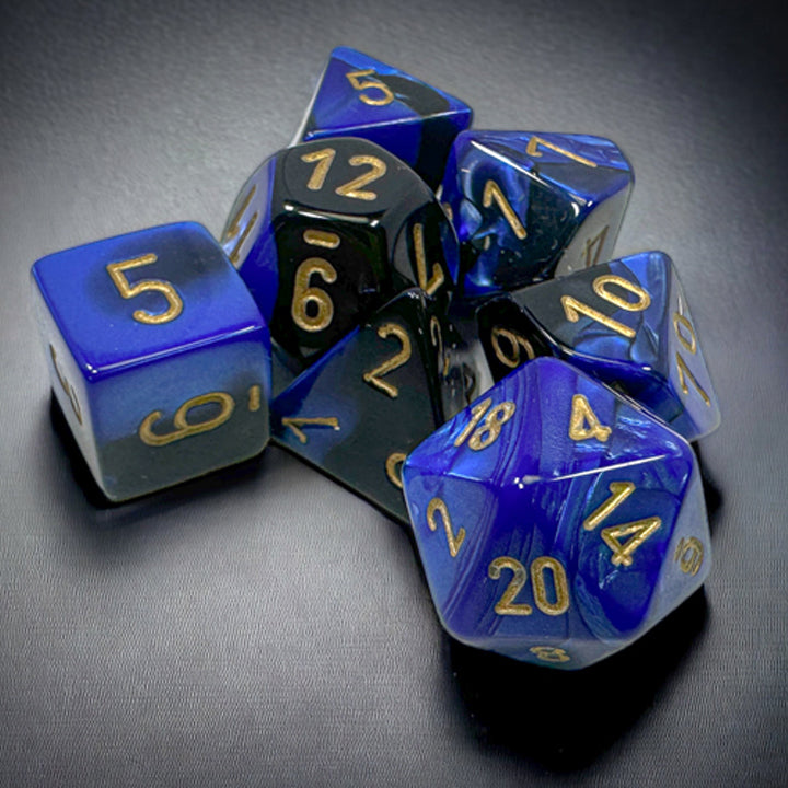 7 Zaruri Chessex, Gemini Black-Blue/Gold