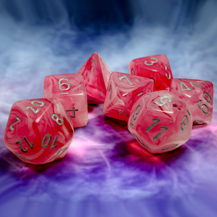 7 Zaruri Chessex, Ghostly Glow Pink/Silver