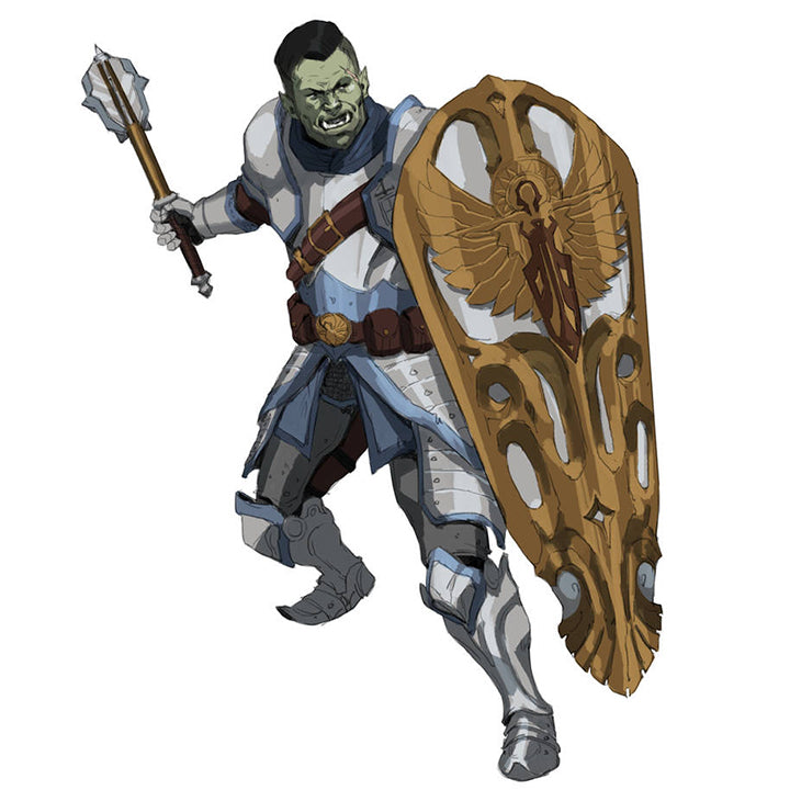 Half-Orc Paladin - Character Sheets